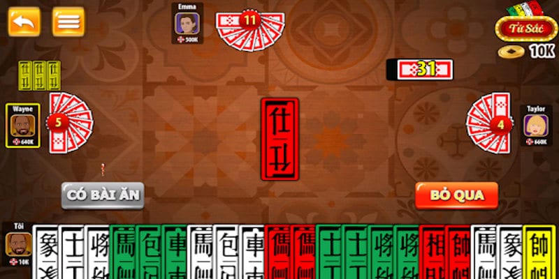 luat choi game danh bai tu sac online