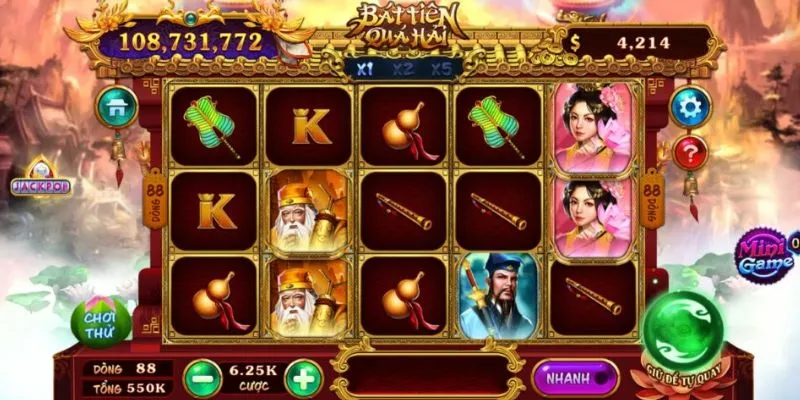 Bát Tiên Quá Hải tại New88 - Tận hưởng những phần thưởng hấp dẫn 2 Khám phá trò chơi Bát Tiên Quá Hải tại New88