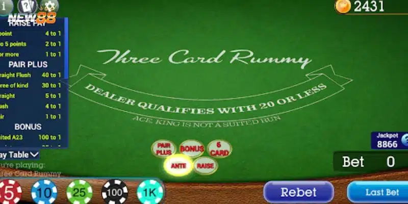 Cách chơi Three Card Rummy - Kỹ thuật đánh bại đối thủ 3 Luật chơi Three Card Rummy từ A đến Z